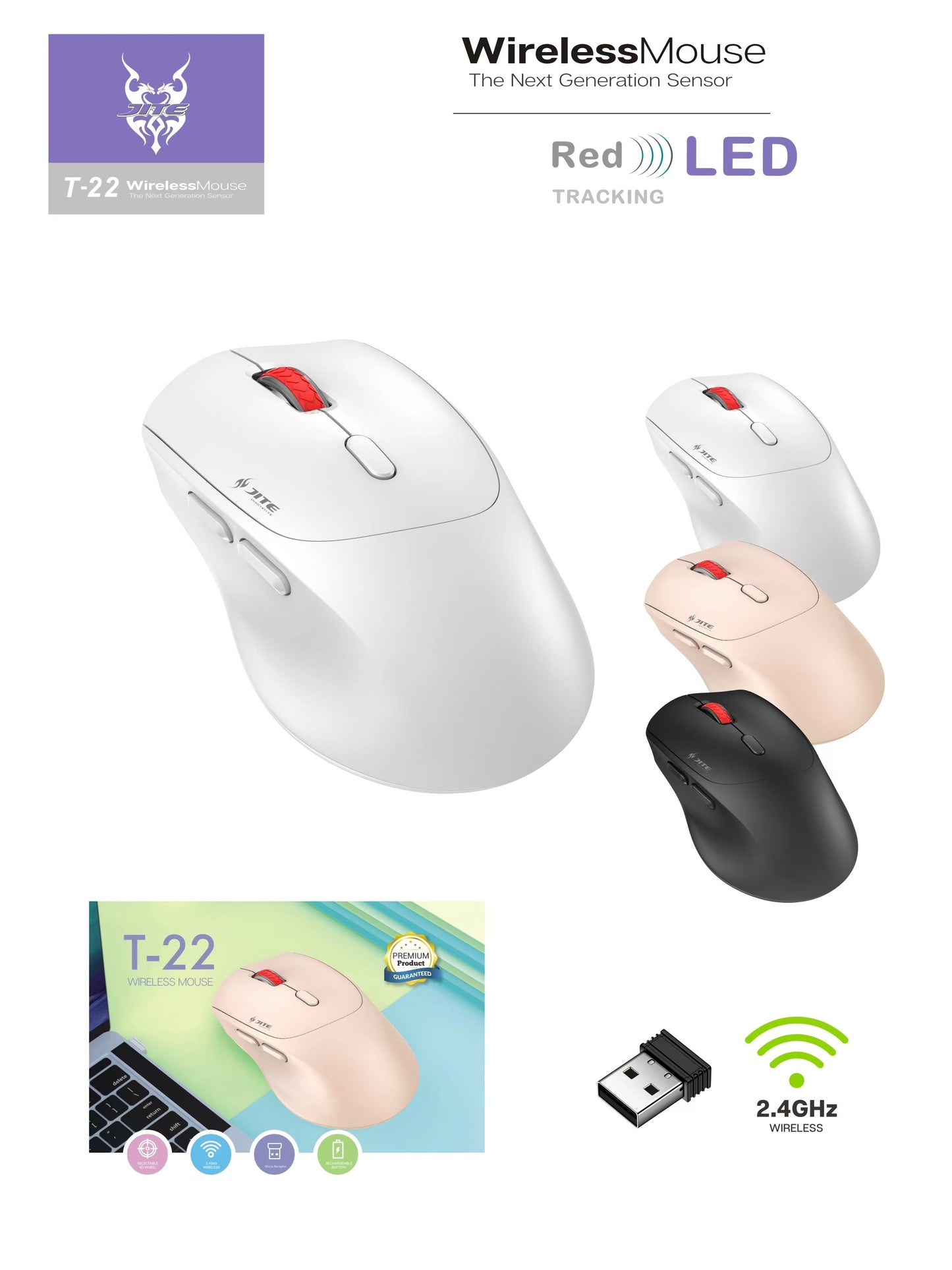 T-22 WIRELESS MOUSE 2.4G