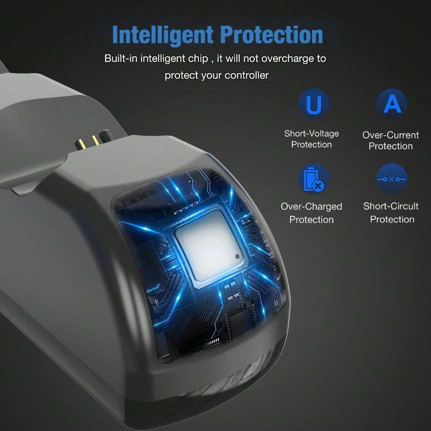 DW Mimd PS4 Controller Charging Stand for PS4/PS4 Slim/PS4 Pro