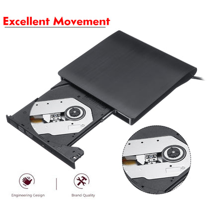 USB 3.0 Type-C CD Burner Portable CD DVD +/-RW