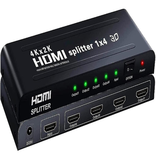 1x4 Hdmi Splitter, UHD 4Kx2K 3D