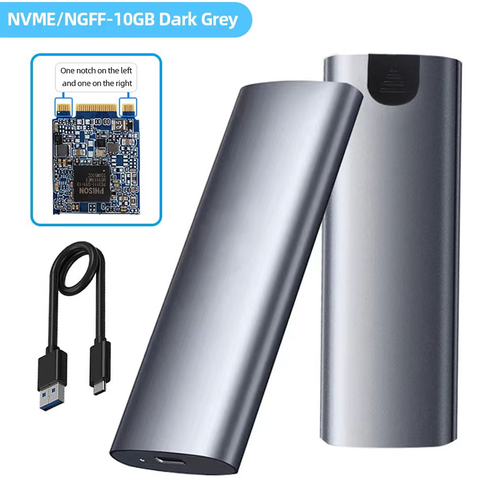 UKAY USBC 3.1 /USB-A 3.0 M.2 PCIE NVME/nfgg  SSD Enclosure