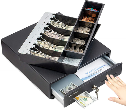 415 Heavy Duty Cash Drawer 5 Note/8 Coin (Black)