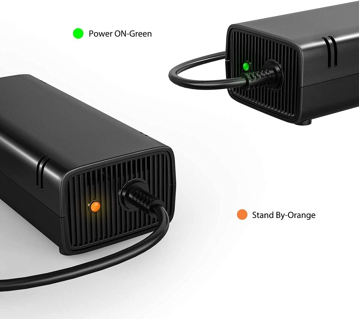 Xbox 360 Slim Power Supply Brick, AC Adapter Kit Replacement