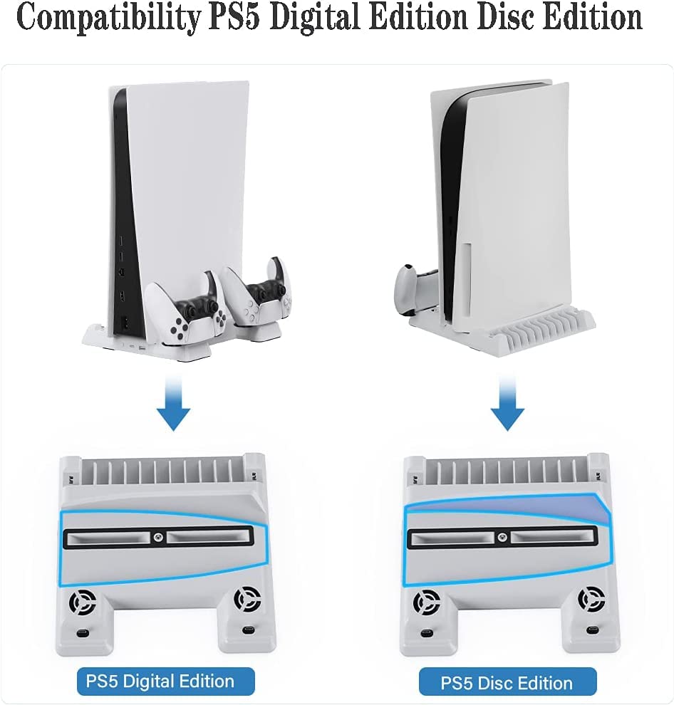 Dobe Compatible with PS5 Multi functional Cooling Stand TP5-0593