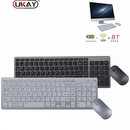 UKAY-Wireless Keyboard And Mouse Set Computer Laptop General Offic KM-18