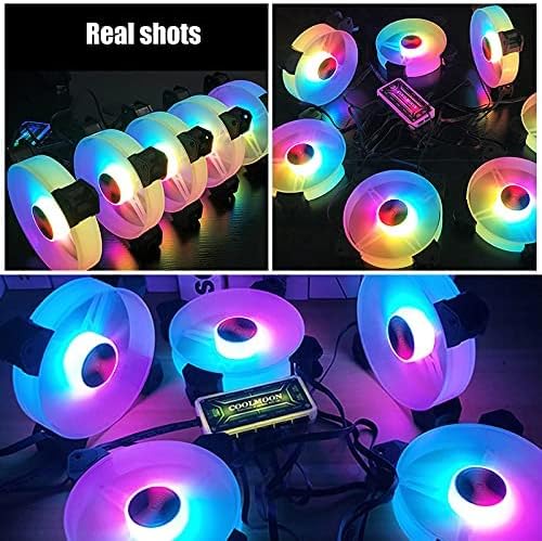 Cool Moon Jade Ring RGB Case Fan 12cmm with Remote Control