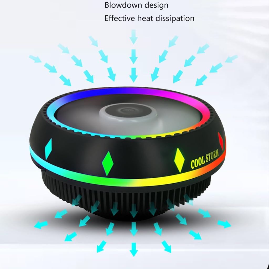 UFO-R Hydraulic Bearing Low Profile RGB CPU Cooler