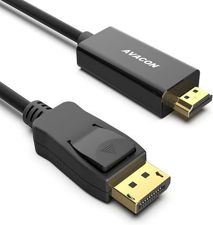 DisplayPort to HDMI Adapter Male to Male Black 1.8M