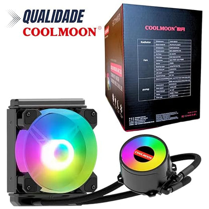 120mm Cold Moon AR120 One-Piece Liquid RGB Lit Computer Case Cooling Kit