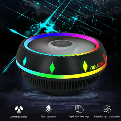 UFO-R Hydraulic Bearing Low Profile RGB CPU Cooler