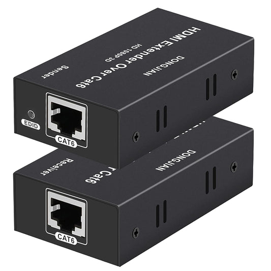 60M HDMI Extender Repeater Transmitter/Sender + Receiver Over Cat5 / Cat6 Upto 60 Meters