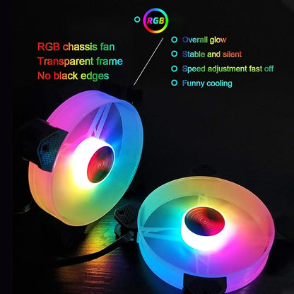 Cool Moon Jade Ring RGB Case Fan 12cmm with Remote Control