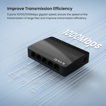 Tenda 5port Gigabit Switch Plug and Play-SG105