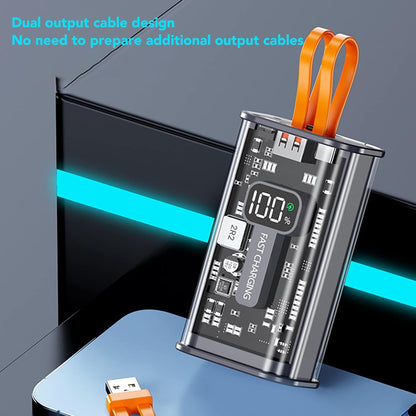 Mecha style Fast Charging Power Bank, USB C Power Bank 22.5W for Outdoor