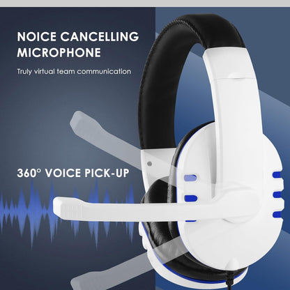 Gaming Headset with Adjustable Mic for PS5