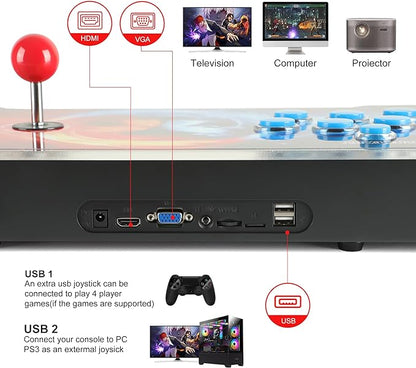 pandora Box Arcade Game Console 26800 Game Pre-Install,Retro Game Machine for TV