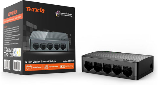 Tenda 5port Gigabit Switch Plug and Play-SG105