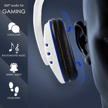 Gaming Headset with Adjustable Mic for PS5