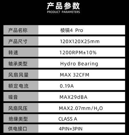 UKAY ARGB APERTURE PWN FAN - 120MM*3pcs