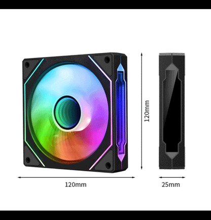 UKAY ARGB APERTURE PWN FAN - 120MM*3pcs