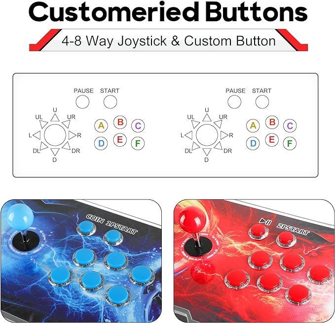 pandora Box Arcade Game Console 26800 Game Pre-Install,Retro Game Machine for TV