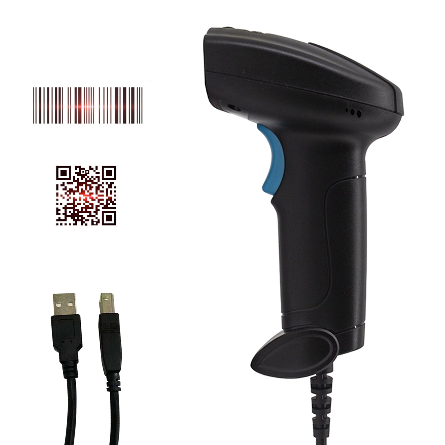 ukay 2D Barcode Scanner Handheld USB Wired Bar Code Reader