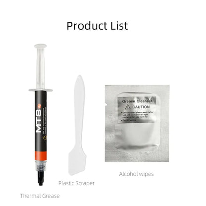 Thermal Compound Paste 4G Thermal Conductive Grease Easy to Apply CPU GPU Cooler Heatsink with Tool for CPU GPU Safe Application