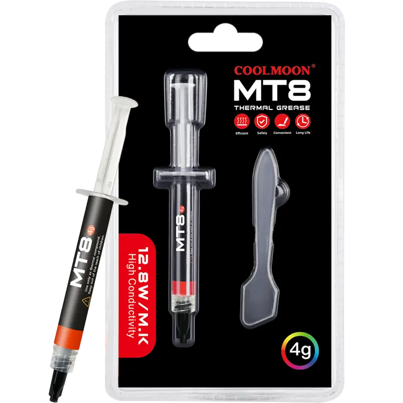 Thermal Compound Paste 4G Thermal Conductive Grease Easy to Apply CPU GPU Cooler Heatsink with Tool for CPU GPU Safe Application