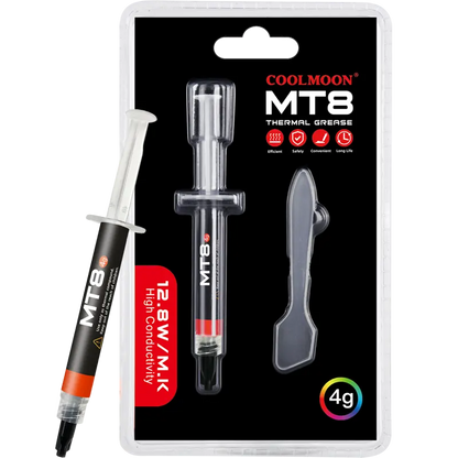 Thermal Compound Paste 4G Thermal Conductive Grease Easy to Apply CPU GPU Cooler Heatsink with Tool for CPU GPU Safe Application