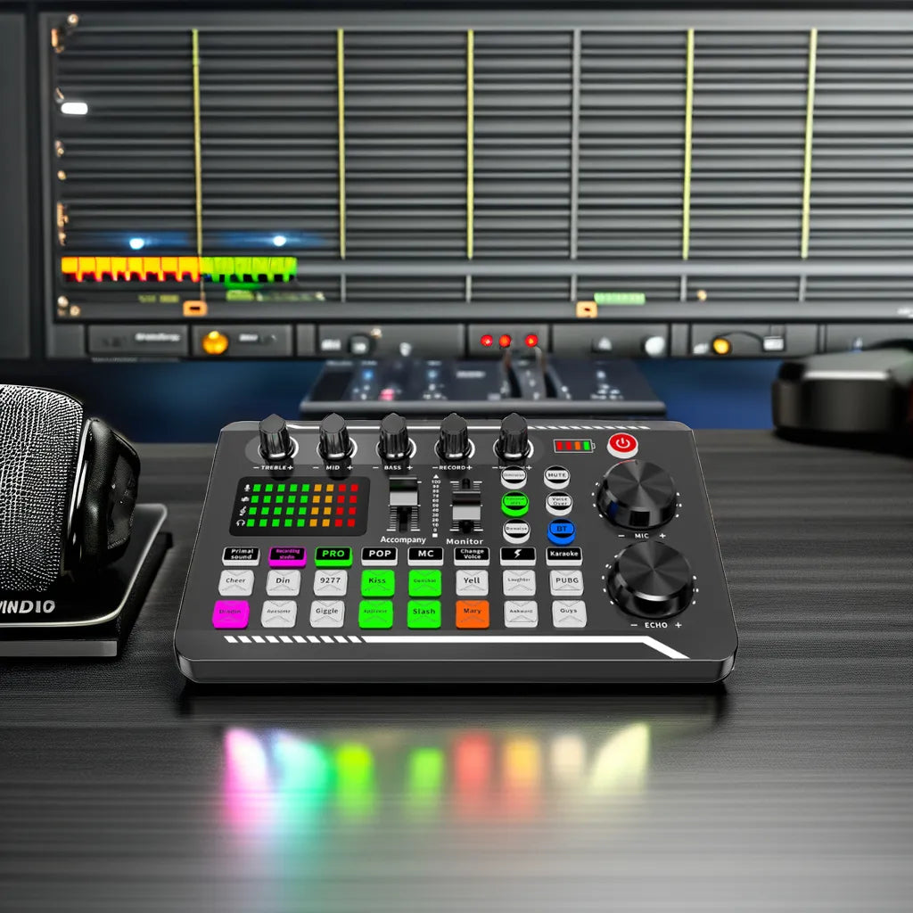 998 Sound card Smart noise reduction Mobile computer live broadcast sound card Mobile computer live broadcast sound card