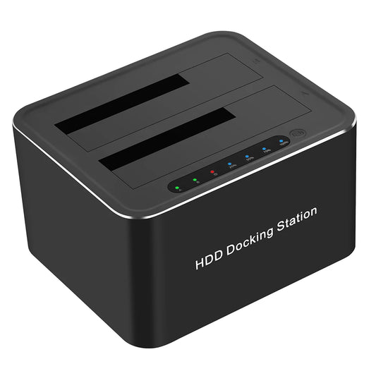 USB 3.0 to Dual SATA Hard Drive Dock Station for 2.5/3.5 Inches HDD SSD