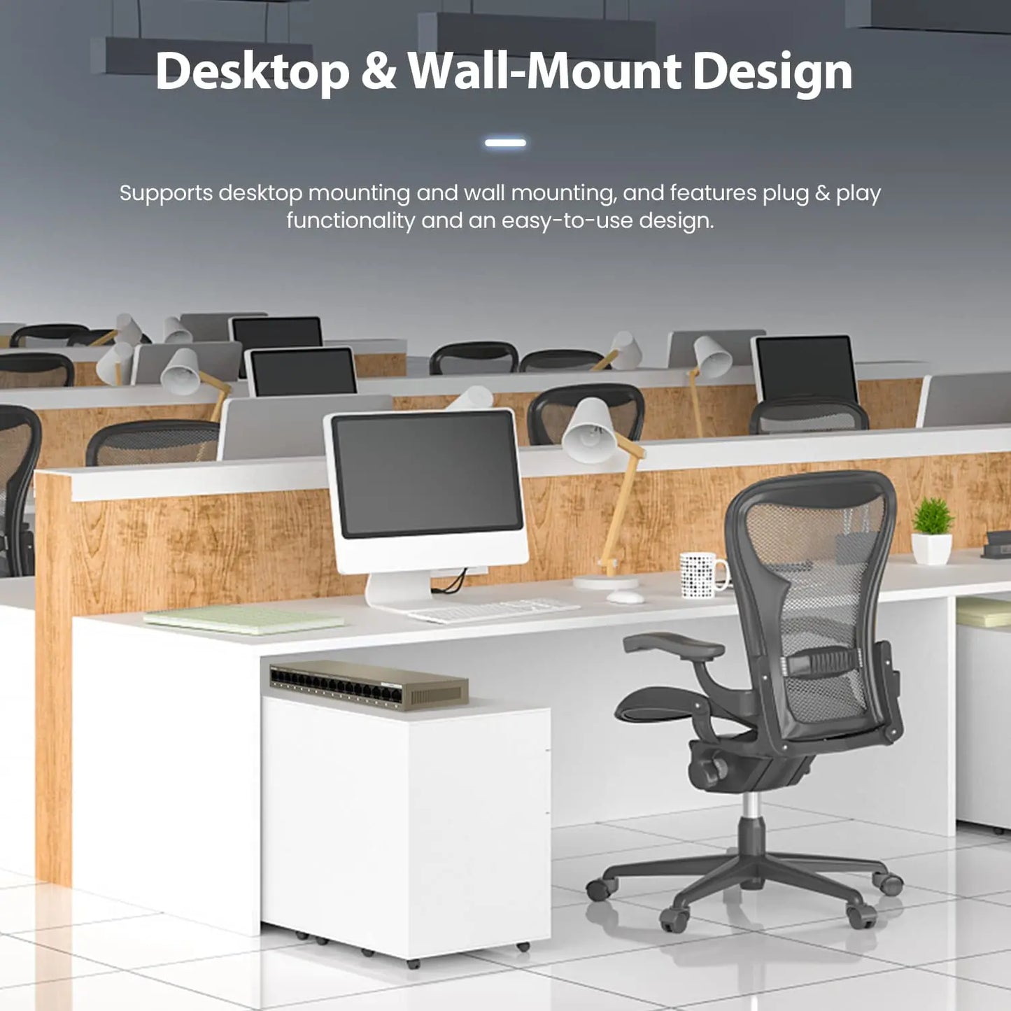 Tenda 16 Port Gigabit Rack Mount Switch - TEG1016D