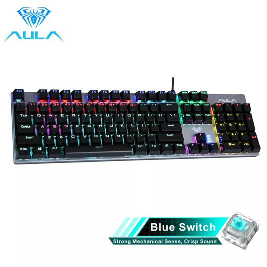 AULA S2016 Mechanical Keyboard - True Mechanical Switch - RGB Backlit - USB
