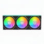 UKAY block Fan Module 120mm RGB Fan Infinity Mirror Module Daisy Argb Fan 120mm Pack of 3 with Controller