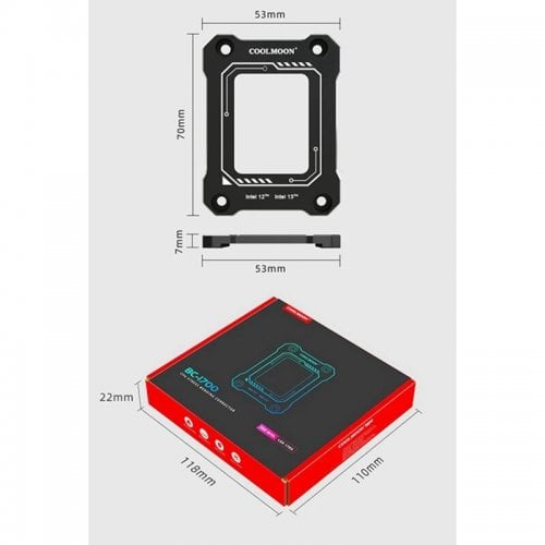 COOLMOON BC-1700 Intel 12 Generation CPU Bending Correction Fixing Buckle LGA1700 Buckle Fix Substitute Aluminum kit