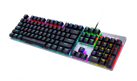AULA Mechanical Keyboard Wired Backlit Gaming Keyboard Blue Switch-S2022 - Black AULA