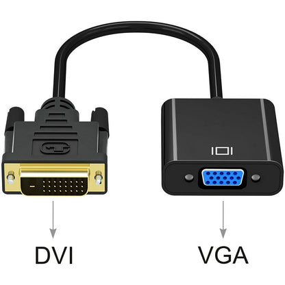 DVI to VGA Adapter, DVI 24+1 DVI-D Dual Link to VGA