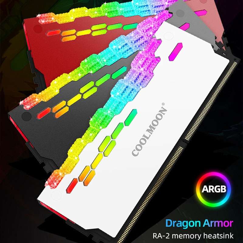 COOLMOON-ARGB Memory Heatsink Luminescent memory strip cooling housing