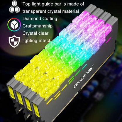 COOLMOON-ARGB Memory Heatsink Luminescent memory strip cooling housing