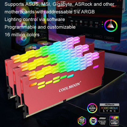 COOLMOON-ARGB Memory Heatsink Luminescent memory strip cooling housing