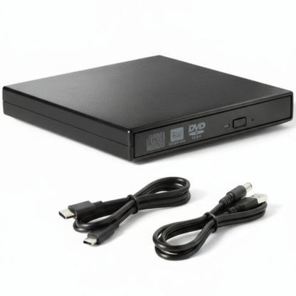 External USB DVD/RW Drive (USB 2.0)(Slim)(Black)