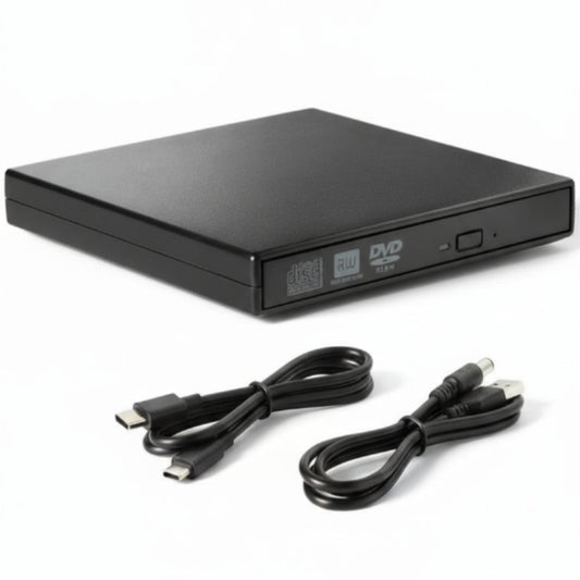 External USB DVD/RW Drive (USB 2.0)(Slim)(Black)