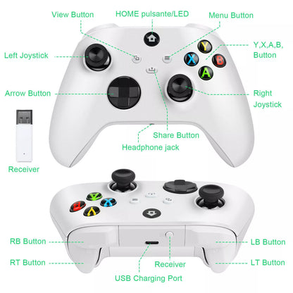 Wireless Controller For XBOX ONE S/X, XBOX Series X|S PC Windows 11 Gamepad