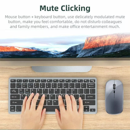 ukay km-17 Wireless Bluetooth Keyboard&Cordless Mouse 3 Modes For ipad Android Tablet PC