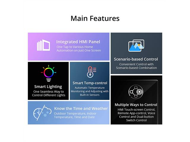 Sonoff NSPanel Smart Scene Wall Switch-Black