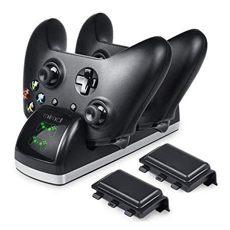 Xbox One Dual Controller Charging Station with 2 Rechargeable Battery Pack