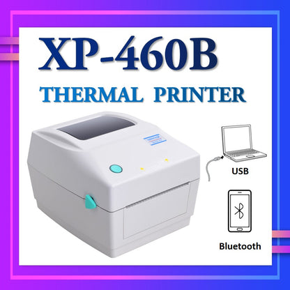 Thermal Label Printer for Shipping Packages, Barcode Thermal Printer for Windows & Mac, Compatible with UPS, USPS, Shopify, WIX, Ebay (XP-460B)